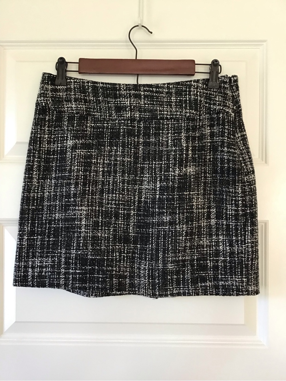 The Limited Black & White Tweed Mini Skirt
